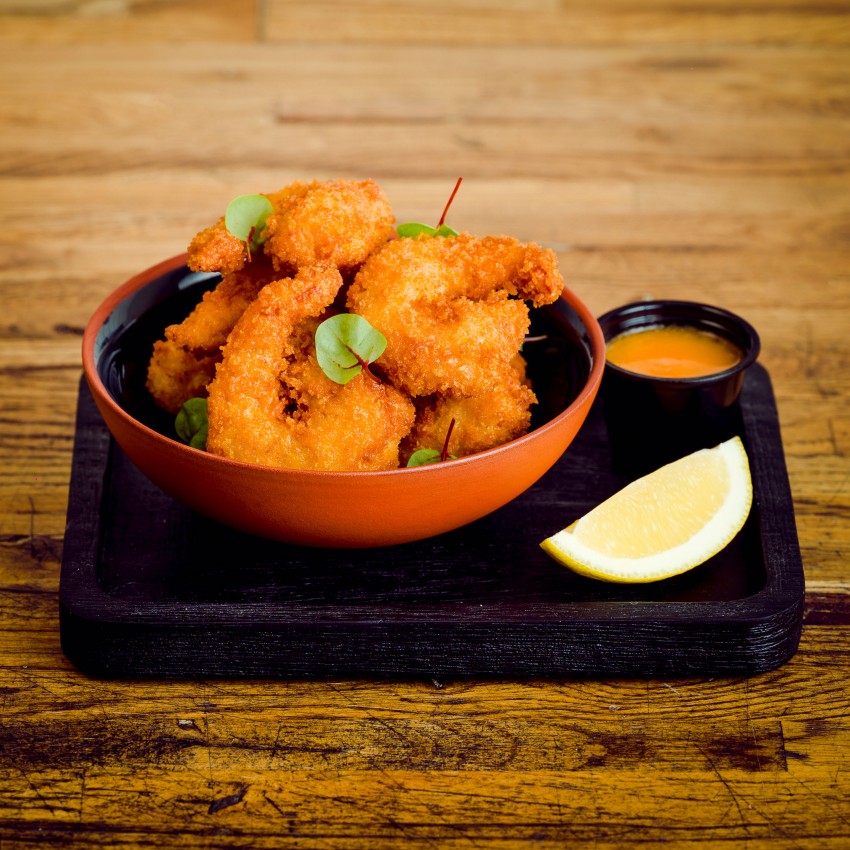 Panētas tīģergarneles