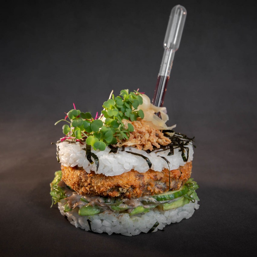 Suši burgers ar sēnēm